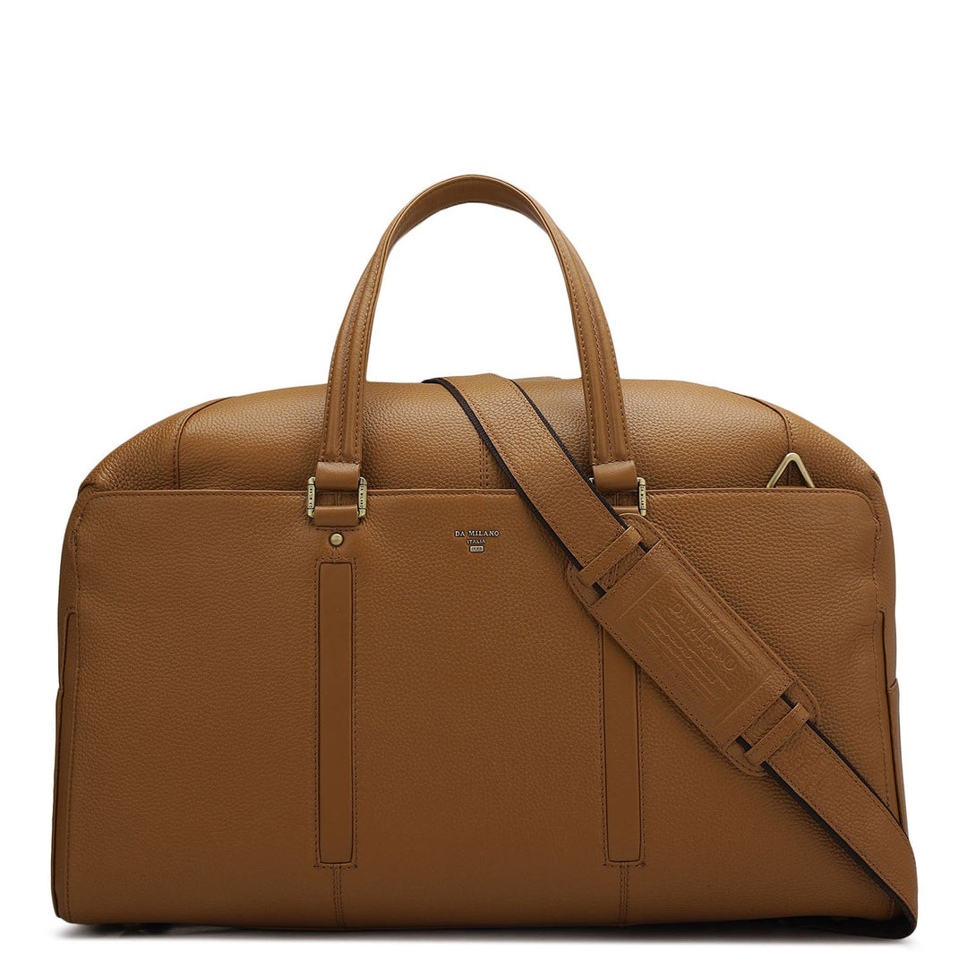 Wax Leather Luggage - Caramel