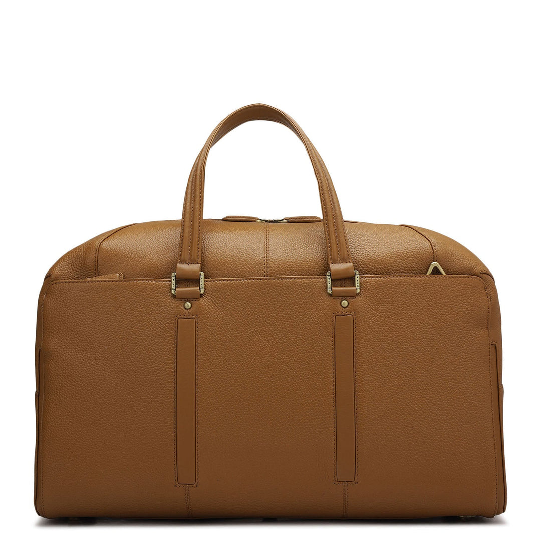 Wax Leather Luggage - Caramel