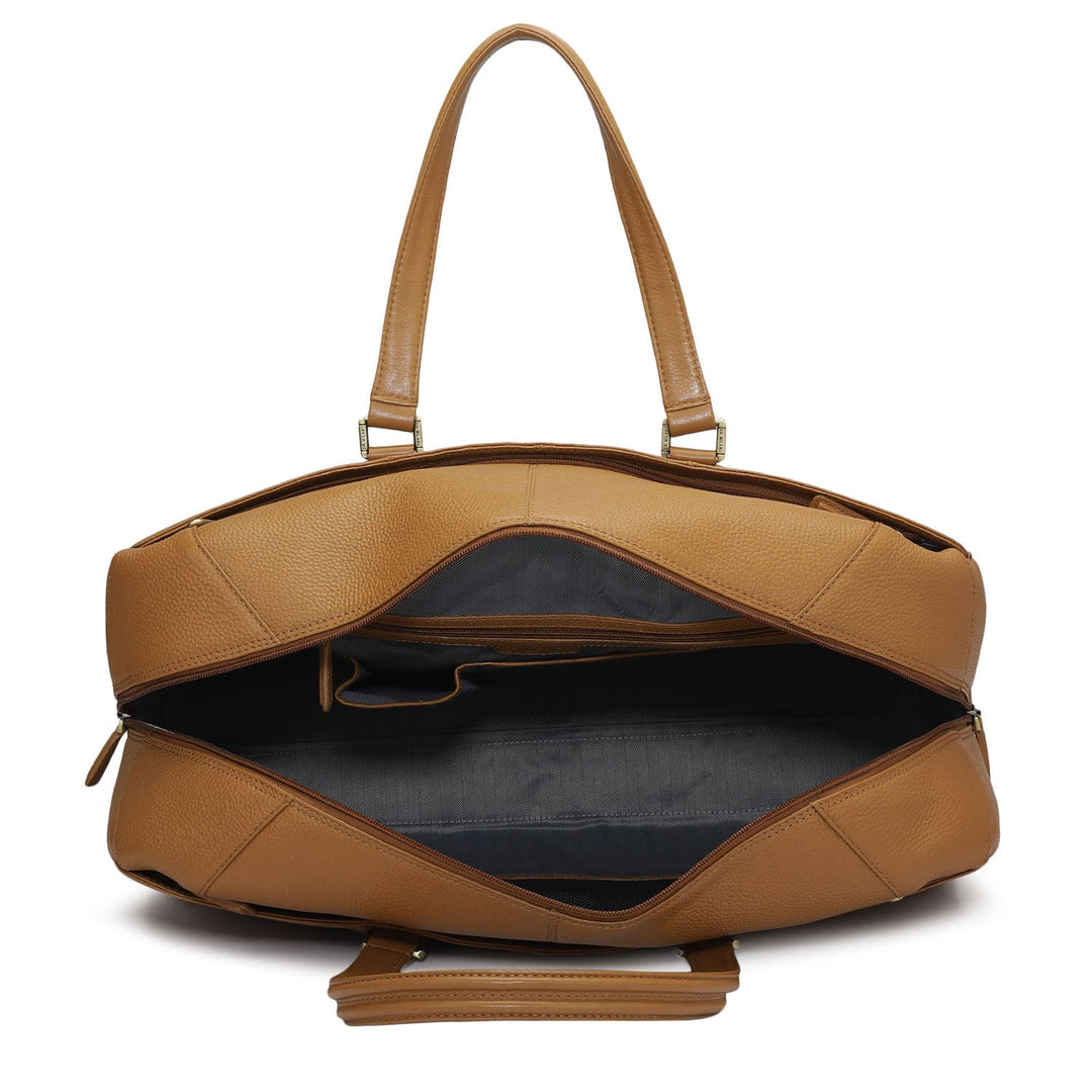 Wax Leather Luggage - Caramel