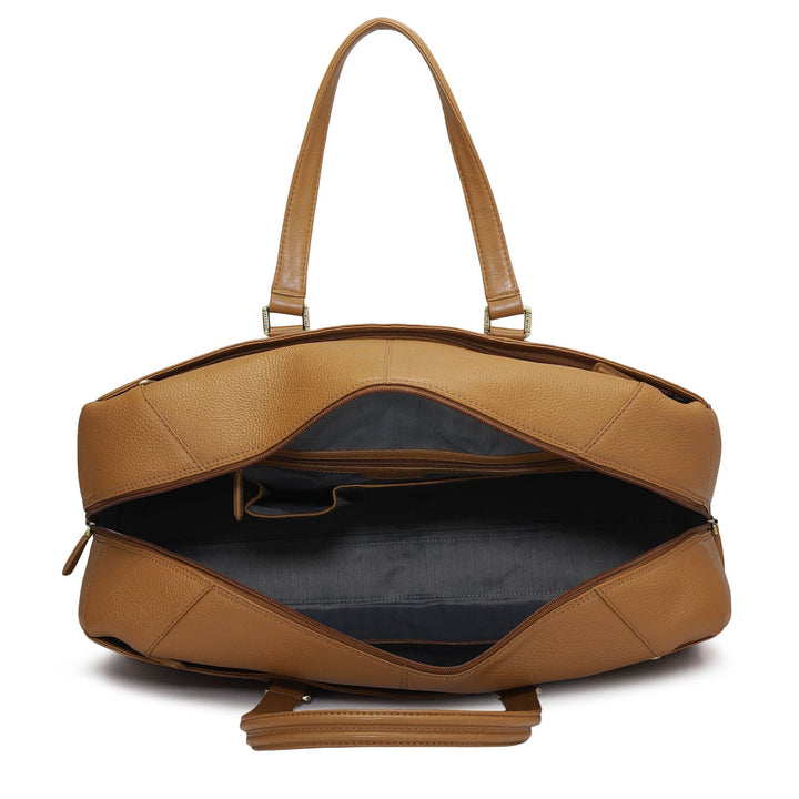 Wax Leather Luggage - Caramel
