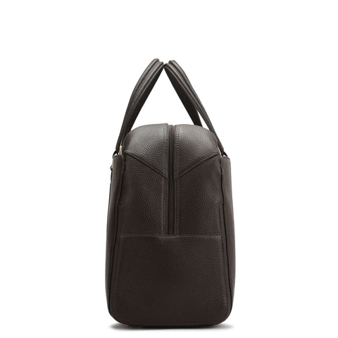 Wax Leather Luggage - Chocolate