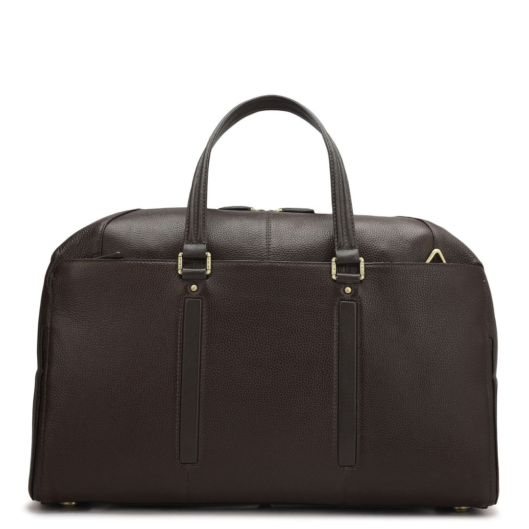 Wax Leather Luggage - Chocolate