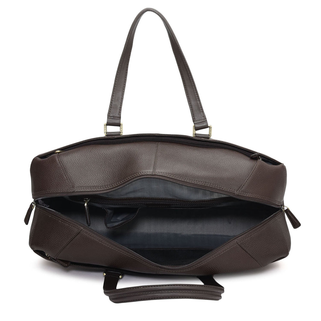 Wax Leather Luggage - Chocolate