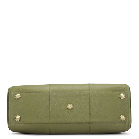 Wax Leather Luggage - Fern