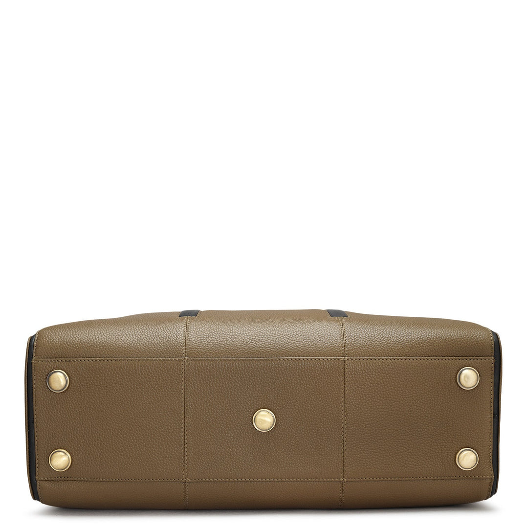 Wax Leather Luggage - Moss