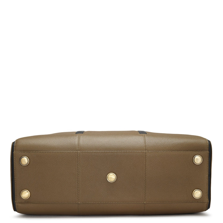 Wax Leather Luggage - Moss