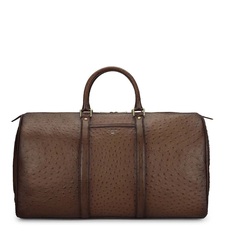 Ostrich Leather Luggage - Mocha