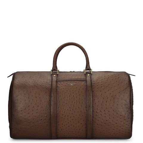 Ostrich Leather Luggage - Mocha
