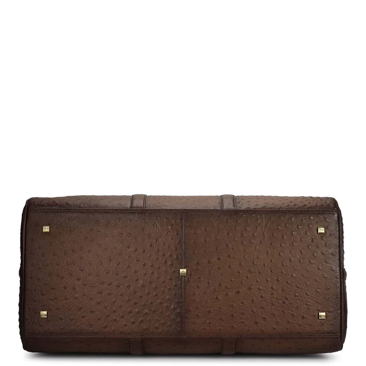 Ostrich Leather Luggage - Mocha