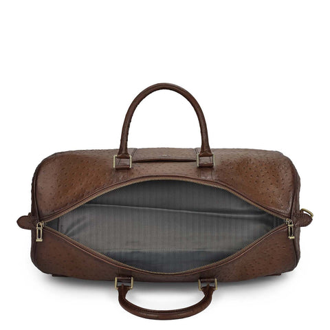 Ostrich Leather Luggage - Mocha