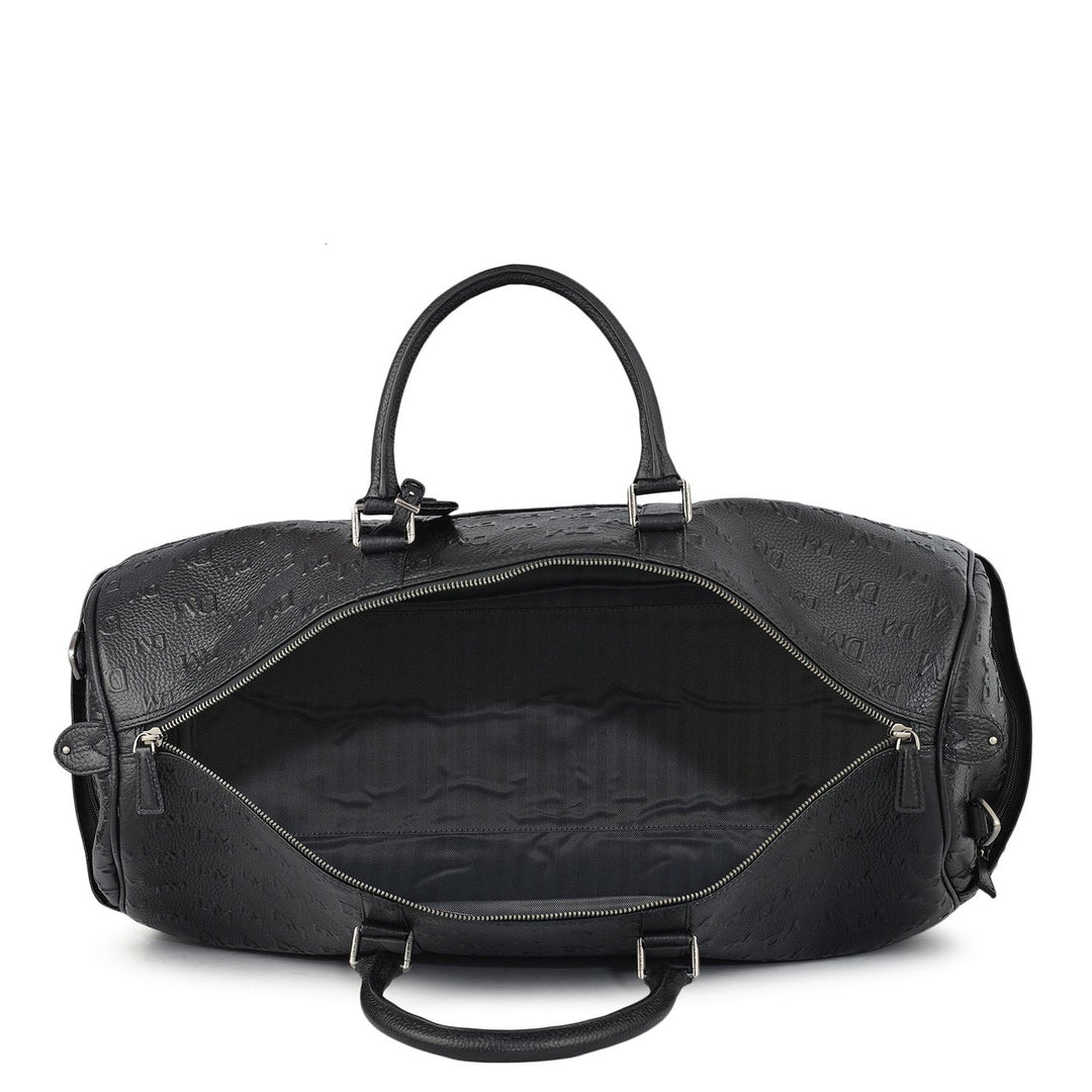 Monogram Wax Leather Luggage - Black