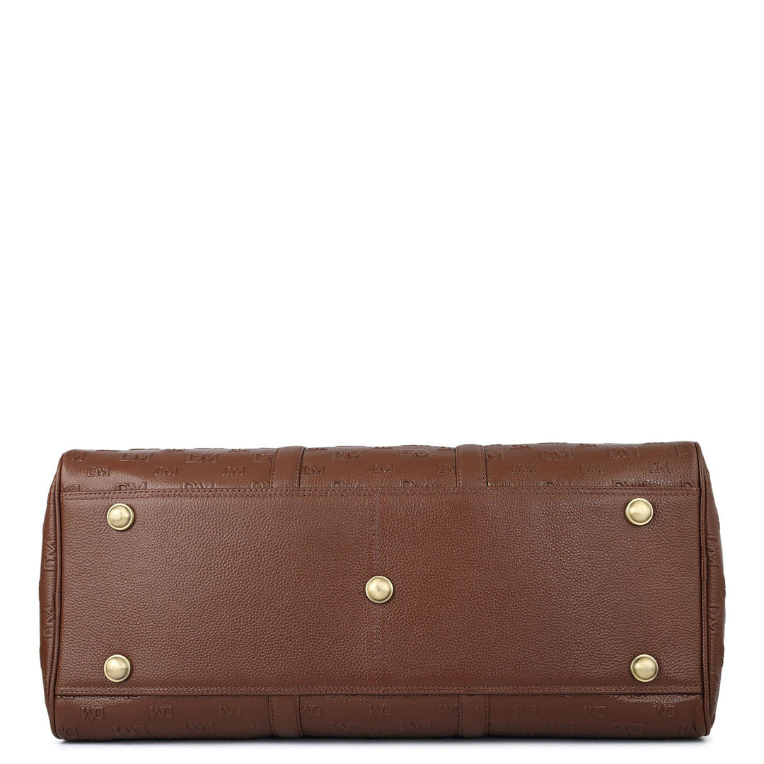 Monogram Wax Leather Luggage - Espresso
