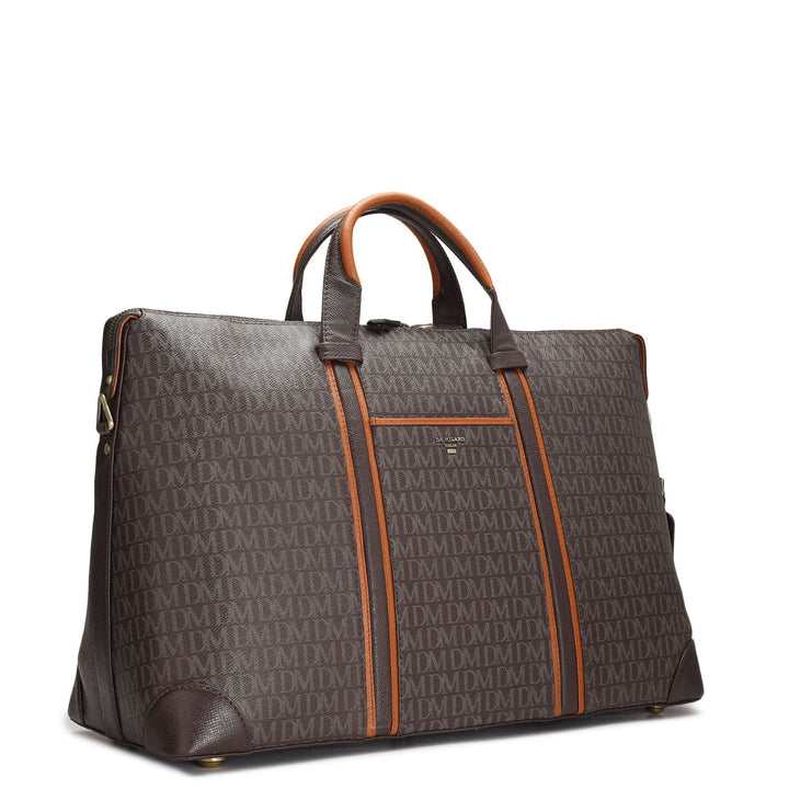 Monogram Leather Luggage - Chocolate