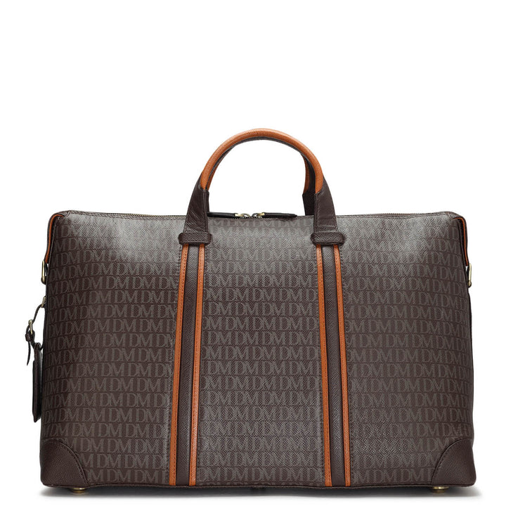 Monogram Leather Luggage - Chocolate