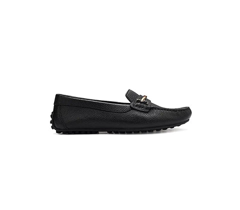Black Moccasins With Buckle