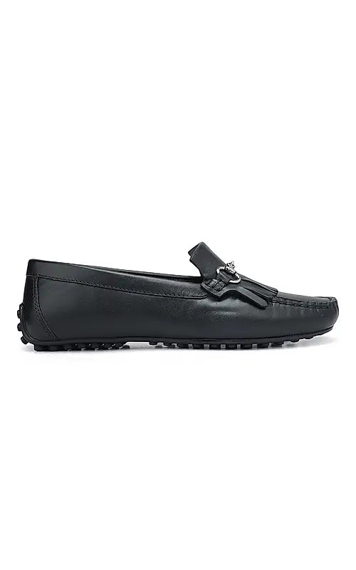 Black Moccasins With Buckle