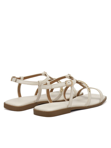 White T-Bar Chain Link Flats