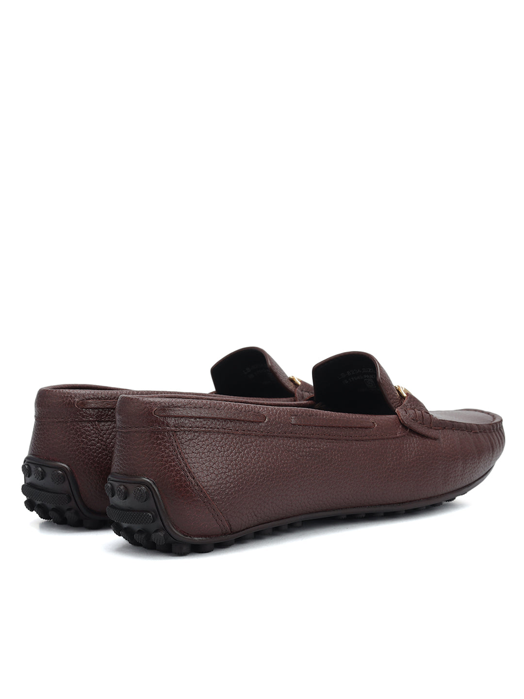 Burgundy Moccasins With Buckle