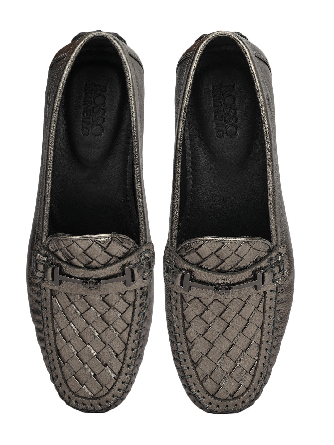 Grey Mat Textured Women Moccasins