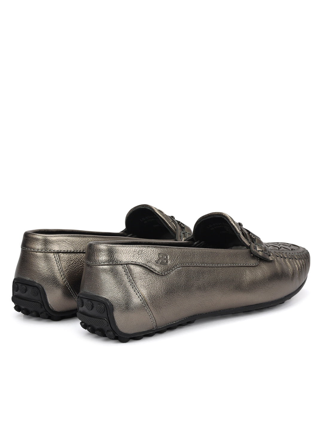 Grey Mat Textured Women Moccasins