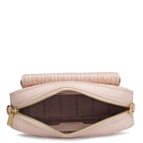 Small Monogram Leather Sling - Pink