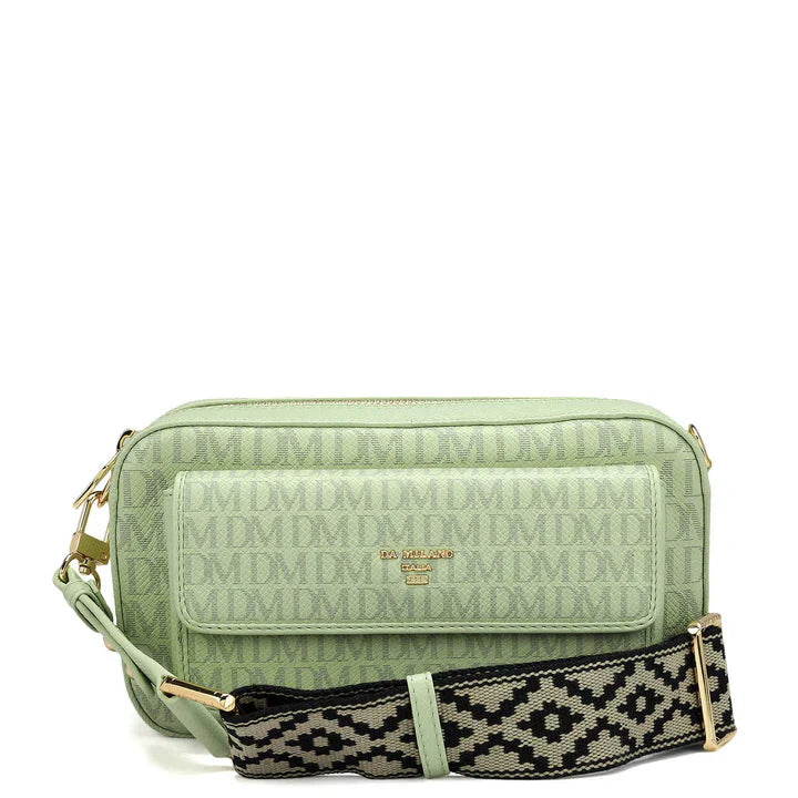 Small Monogram Leather Sling - Green