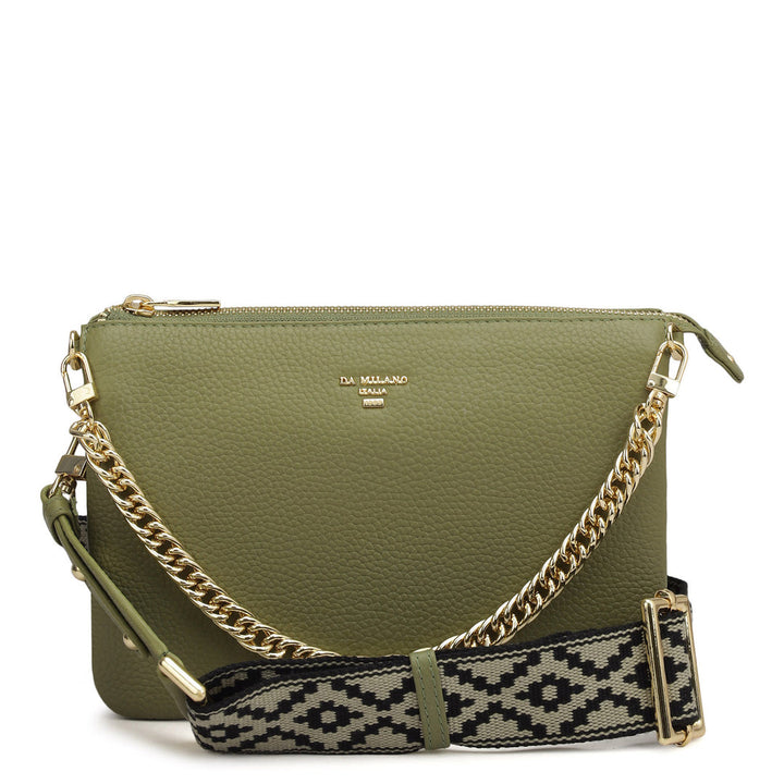 Small Wax Leather Sling - Fern