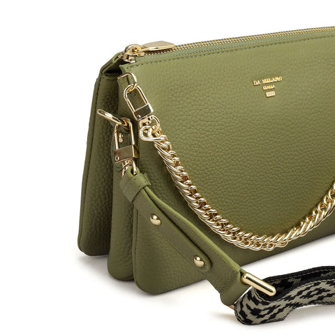 Small Wax Leather Sling - Fern