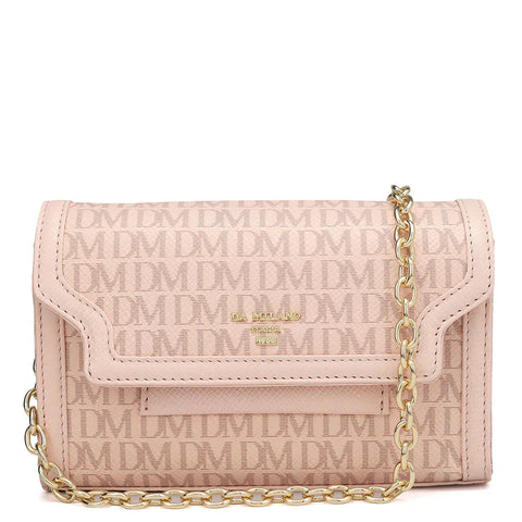 Small Monogram Leather Sling - Blush