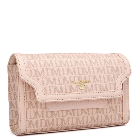 Small Monogram Leather Sling - Blush