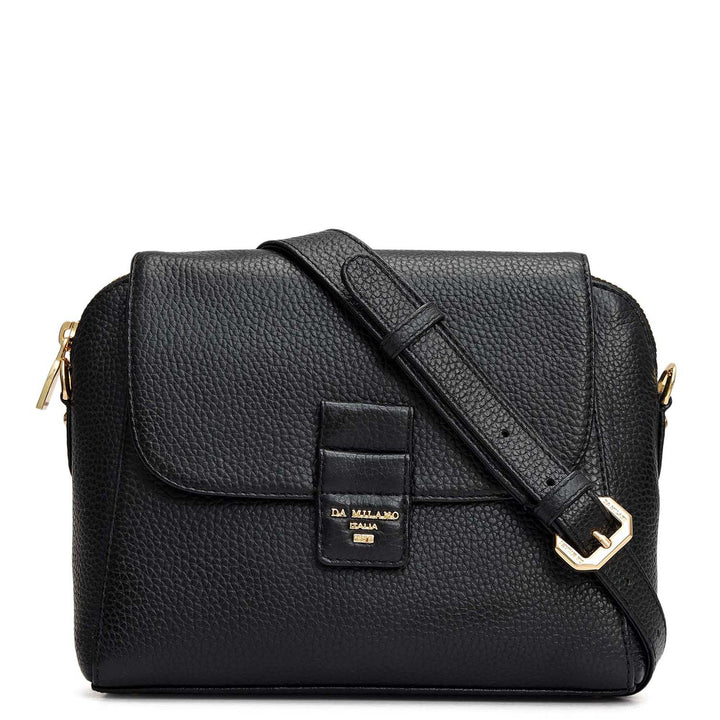 Small Wax Leather Sling - Black