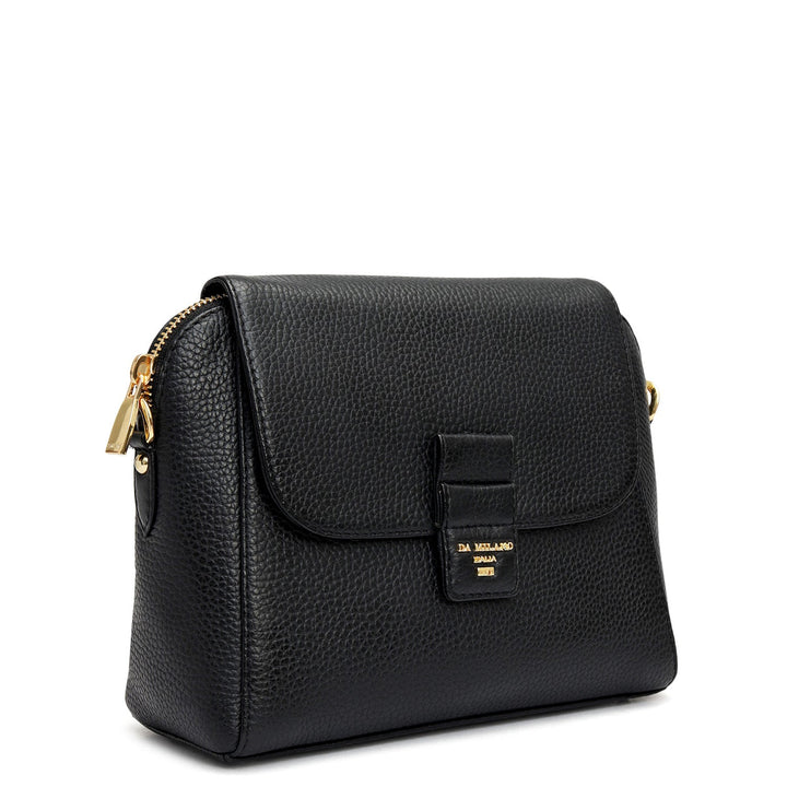 Small Wax Leather Sling - Black