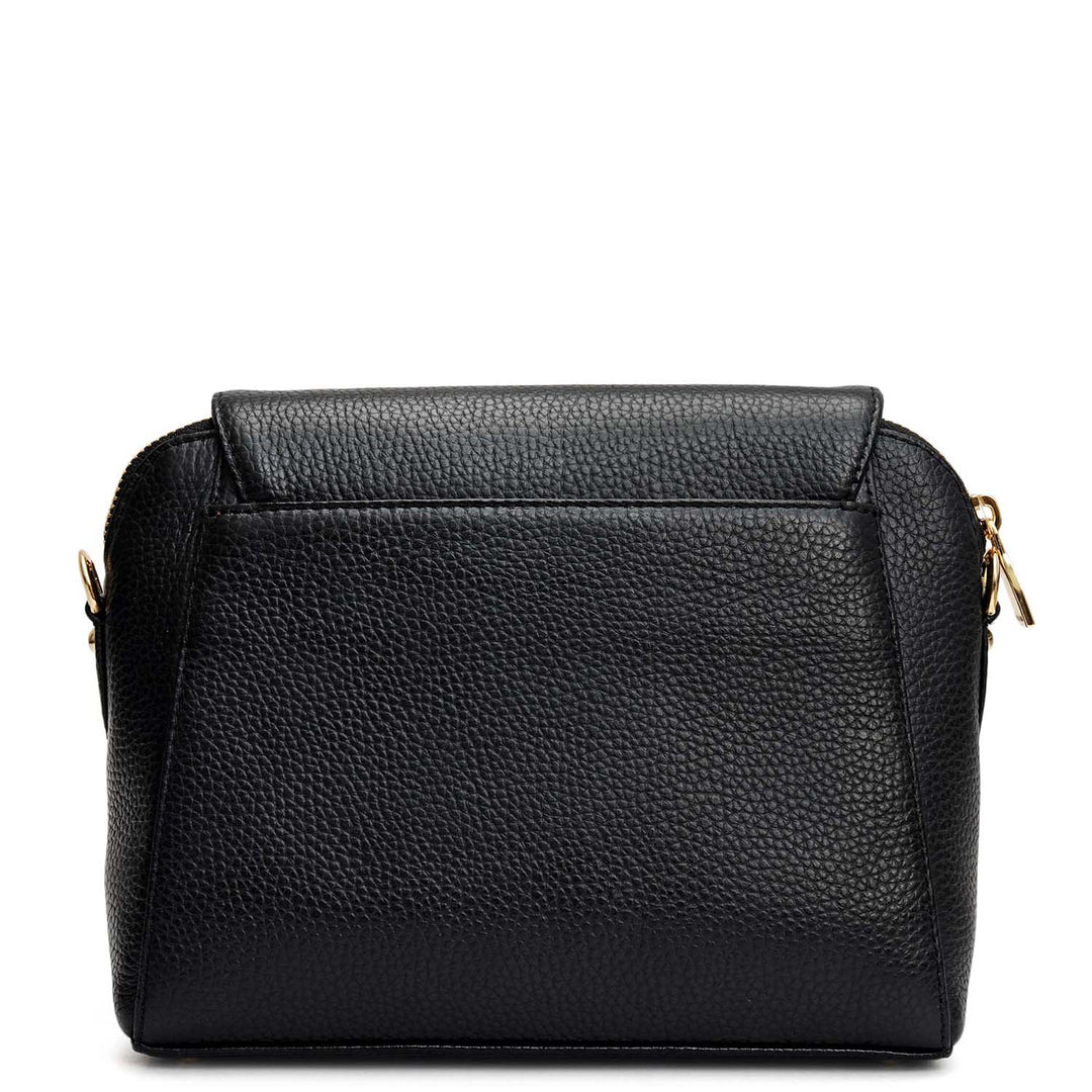 Small Wax Leather Sling - Black