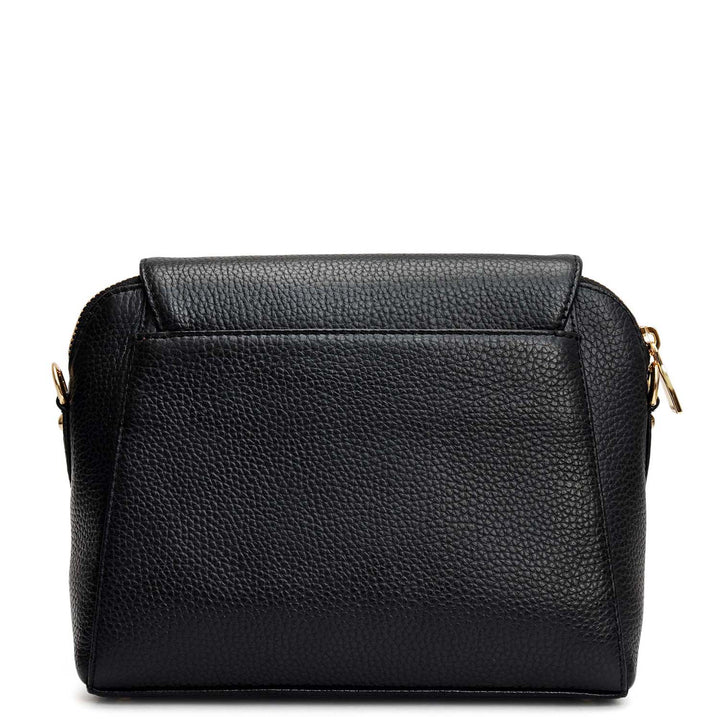 Small Wax Leather Sling - Black