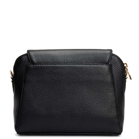 Small Wax Leather Sling - Black