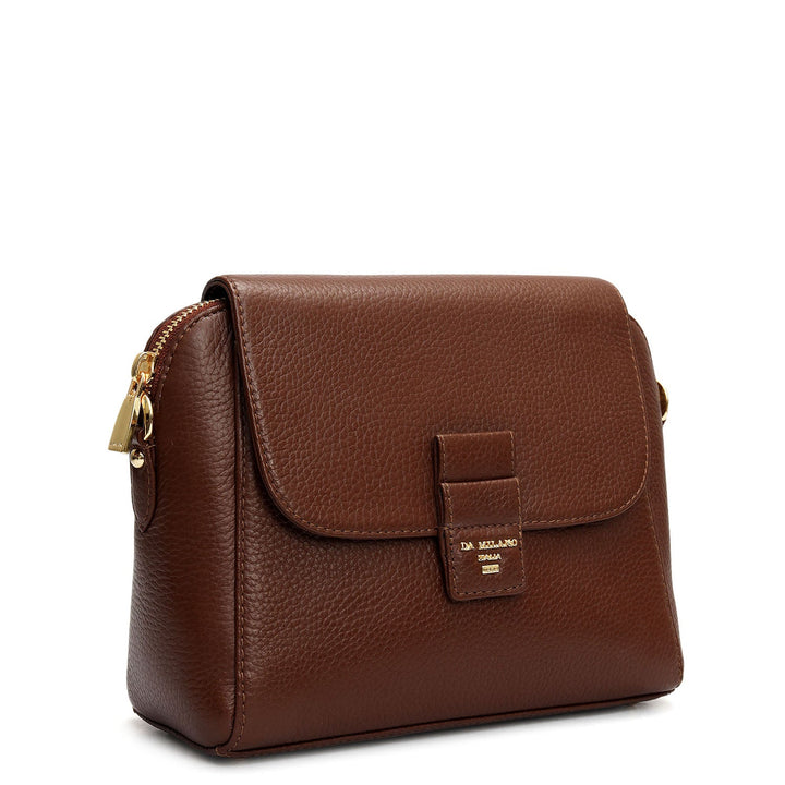 Small Wax Leather Sling - Espresso