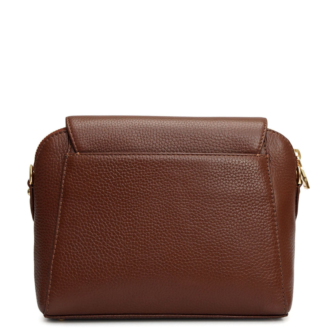 Small Wax Leather Sling - Espresso