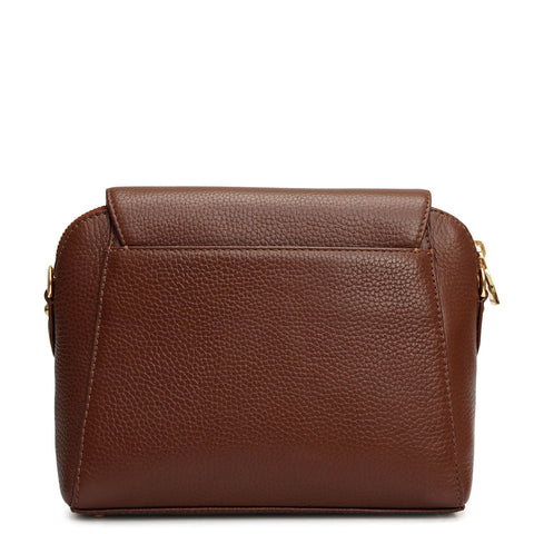 Small Wax Leather Sling - Espresso