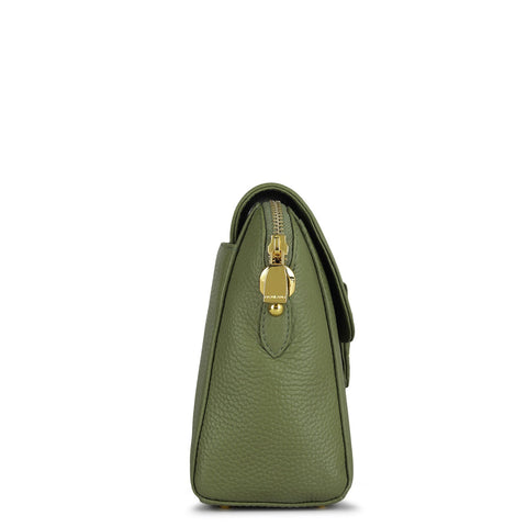 Small Wax Leather Sling - Fern