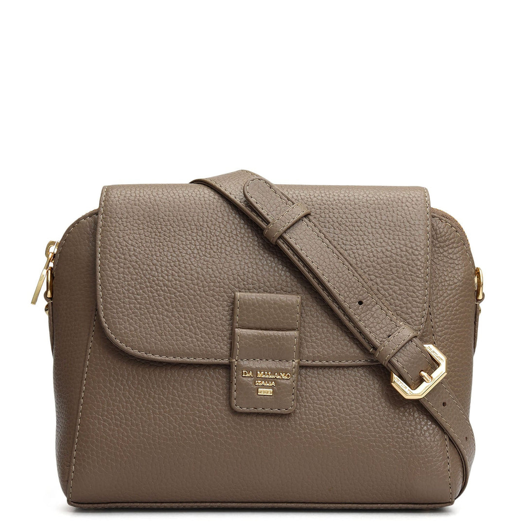 Small Wax Leather Sling - Smoke Grey