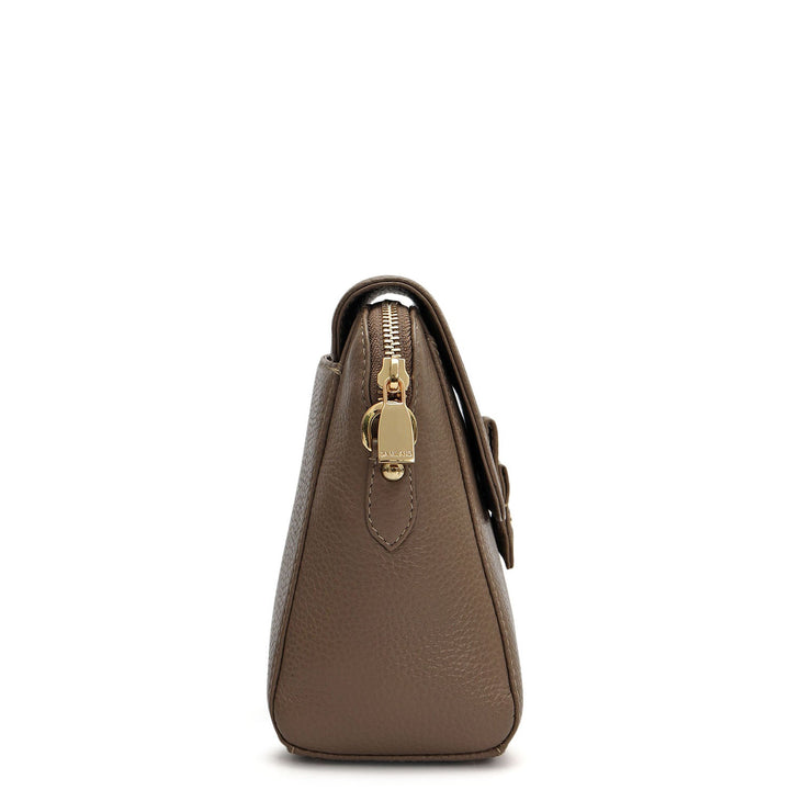 Small Wax Leather Sling - Smoke Grey