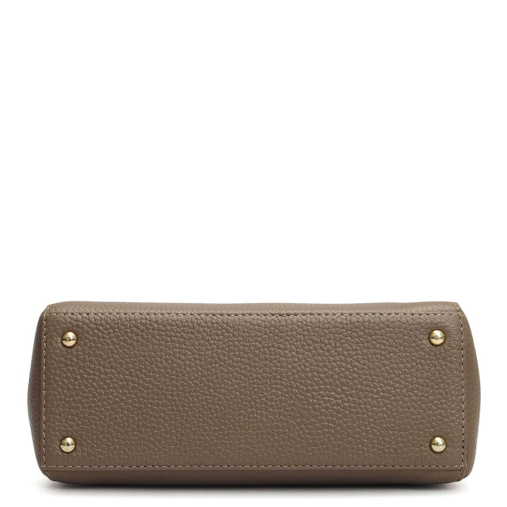 Small Wax Leather Sling - Smoke Grey