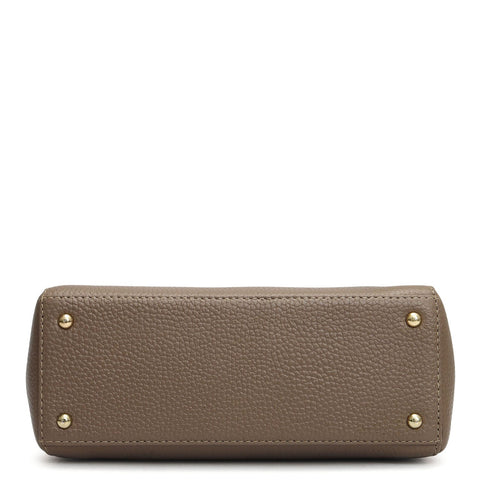 Small Wax Leather Sling - Smoke Grey