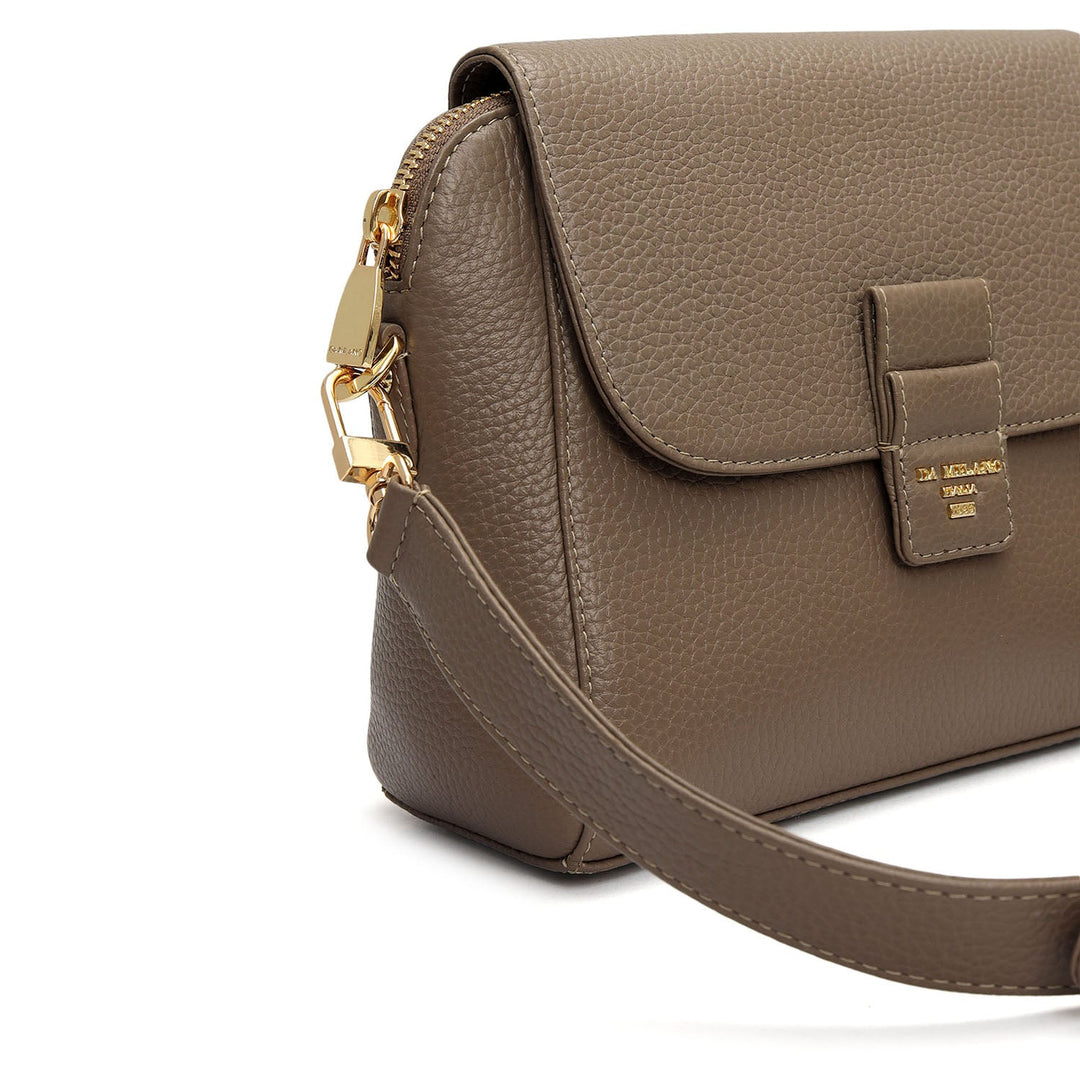 Small Wax Leather Sling - Smoke Grey