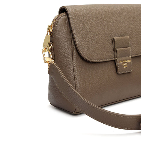 Small Wax Leather Sling - Smoke Grey