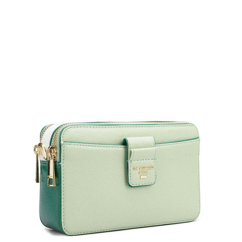 Small Franzy Leather Sling Bag - Mint