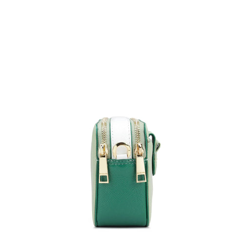 Small Franzy Leather Sling Bag - Mint