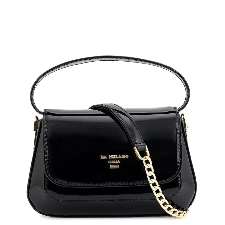 Small Patent Leather Sling - Black
