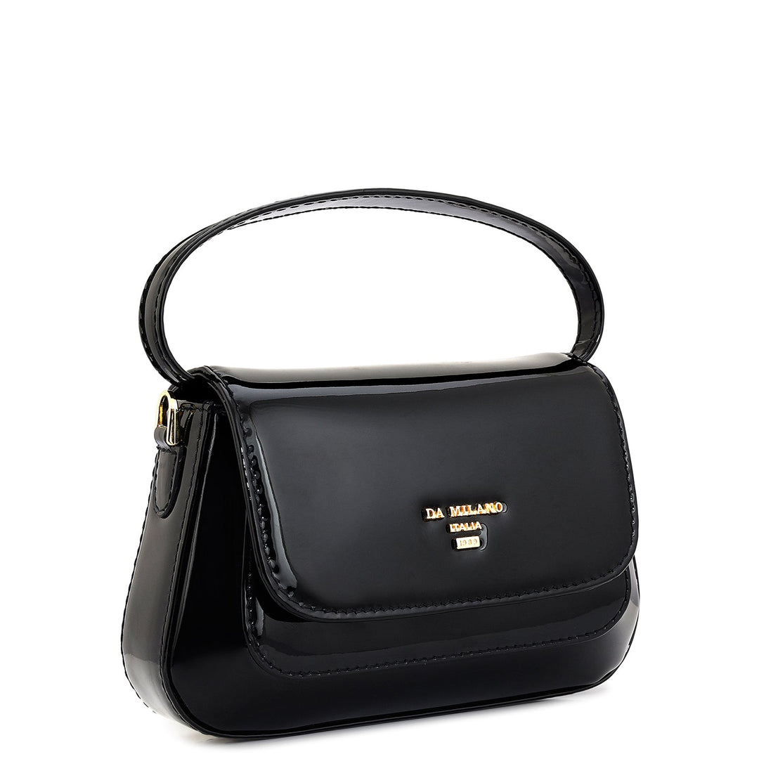 Small Patent Leather Sling - Black