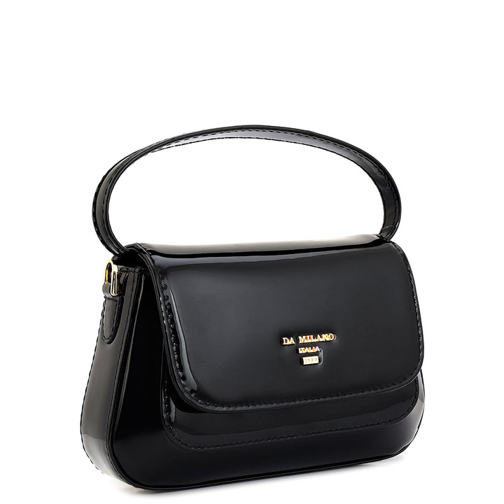 Small Patent Leather Sling - Black